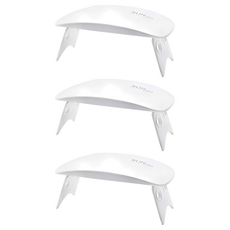 썬 UV LED 미니 젤네일 램프, 화이트, 3개 화이트, 3개