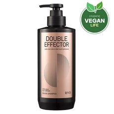 려 더블이펙터 새치커버 블랙 샴푸 짙은갈색 플로럴 머스크향, 543ml, 1개