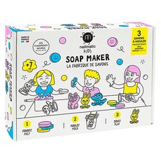 nailmatic KIDS DIY 動物肥皂製作禮盒, 3入, 貓咪/鱷魚/兔子, 7歲以上適用, 動物, 1盒
