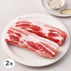 미국산 삼겹살 수육보쌈용 (냉장), 2개, 1kg 2개, 1kg
