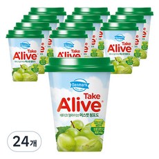 덴마크 테이크 얼라이브 머스캣 청포도, 250ml, 24개
