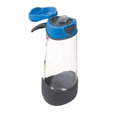 b.box tritan 直飲水壺, 600ml, 兒童專用水瓶, 矽膠吸嘴, 天空藍, 1個