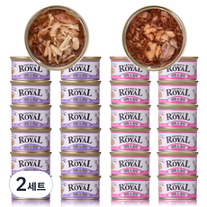 프리미엄 3개월이상용 로얄캔 반반콤보 습식사료, 85g, 2세트 85g, 2세트