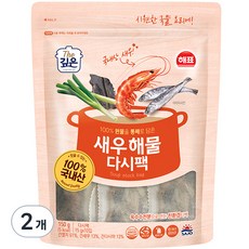 해표 새우 해물 다시팩, 150g, 2개