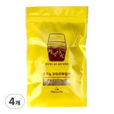 오대산식품 정성다린 유기농 타타리 메밀차 티백 지퍼백, 2g, 20개입, 4개