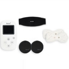  발락 EMS 저주파 허리 복대 마사지기 BL-001 2p + 리모컨 BL-002 + 복대패드 + 소패드 2p 세트, BL-001(본품), BL-002(리모컨) 
