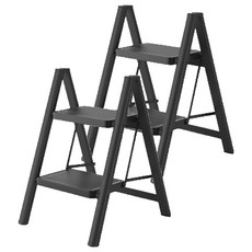 KOKIRI LIVING 家用折疊梯 A11 2 級黑色, 2個