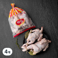 하림 커플치킨 통닭 백숙용 (냉장), 550g, 4개