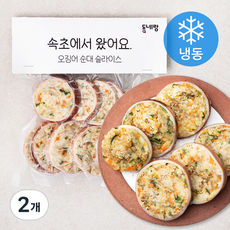 동네랑 오징어 순대 슬라이스 (냉동), 400g, 2개
