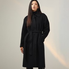 미쏘 여성용 핸드메이드 싱글 롱 코트