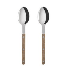 사브르 비스트로 샤이니 디너스푼 21.5cm, 티크우드, 2개