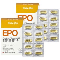 데일리원 달맞이꽃 종자유 감마리놀렌산, 2개, 60.6g