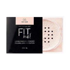 MAYBELLINE 媚比琳 FIT ME空氣絲絨蜜粉 05透明, 控油隱形毛孔，持久完美妝容, 05 透明, 1個