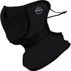 PGA 남녀공용 메쉬 마스크 벨크로 덮개형, 블랙