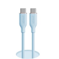 앤커 플로우 USB C to C타입 PD 고속충전 케이블 100W PPS호환, 90cm, 미스티 블루, 1개