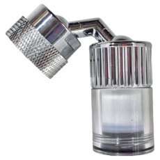 水電大叔 高仰角洗漱過濾器, 360°旋轉左右各160°高仰角, 2.5 x 8.2cm, 1個