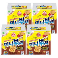 OTTOGI 不倒翁 迷你捏碎點心麵 韓式烤牛肉風味 5包入, 275g, 4袋