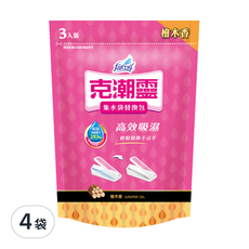 farcent 花仙子 克潮靈 集水袋替換包 檜木香, 540g, 4袋