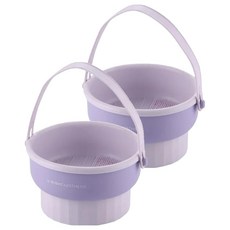 刷具清潔器 刷具清潔碗 Set 2, 多功能洗曬碗 - 紫色/膚色, 2組