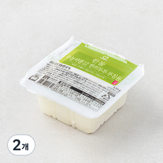 한둘 무농약 인증 콩으로 만든 한끼 두부 부침용, 120g, 2개 120g, 2개