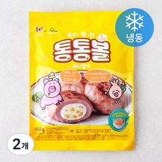 목우촌 속이 꽉 찬 통통볼 미니함박 콘치즈맛 (냉동), 450g, 2개 - 엘빈즈떡함박