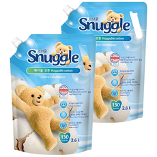 熊寶貝 超濃縮織物柔軟劑 Huggable Cotton Refill, 2.6L, 2個