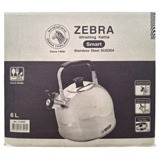 ZEBRA THAILAND 斑馬牌 斑馬笛音茶壺 B 6.0L, SUS 304不鏽鋼材質, 附笛音壺嘴, 單色, 6L, 1個
