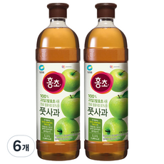 청정원 홍초 풋사과 900ml, 1.5L, 6개