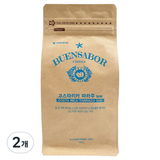 뷰엔사보르 코스타리카 따라주 SHB 커피, 홀빈(분쇄안함), 200g, 2개