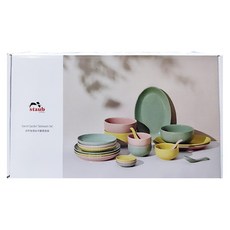 STAUB 自然秘境陶瓷餐碗盤餐具10件組, 餐碗盤餐具10個, 莫蘭迪綠, 1組