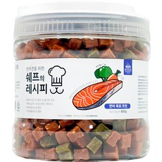 펫슐랭 강아지 쉐프의 레시피 트릿, 연어육포, 800g, 1개 - 강아지간식하루올데이연어