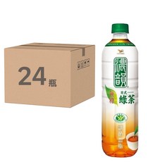 濃韻日式綠茶 無糖，國家雙重認證，調節血脂，連續飲用10週有感！, 600ml, 24瓶