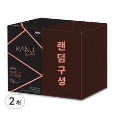 맥심 카누 시그니처 미니 다크 로스트, 커피 스틱 70p + 랜덤 구성, 2개