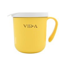 VIIDA Souffle 抗菌不鏽鋼杯 304L材質, 黃色, 1個, 330ml