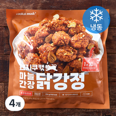 쿠캣 렌지 마늘간장 닭강정 (냉동), 250g, 4개