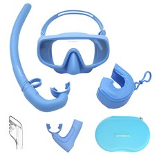 Diveepro Aquagen浮潛面罩, 微風藍