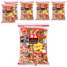DENROKU 傳六 二色綜合豆果子, 14袋入, 341.6g, 6袋