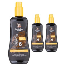 澳洲黃金 SPF6 噴霧曬黑油, 273ml, 3個
