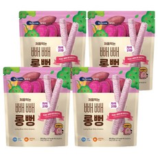 베베쿡 처음먹는 빼빼롱뻥, 30g, 4개, 자색고구마