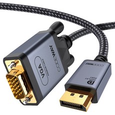 코드웨이 DP to VGA (RGB) 케이블, 1개, 2m 1개, 2m