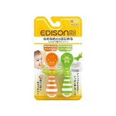 EDISON mama 寶寶的第一個餐具組, 1組, Orange, Green