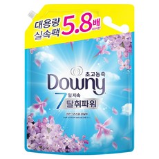 다우니 탈취파워 고농축 섬유유연제 레몬그라스와 라일락 리필, 4.1L, 1개