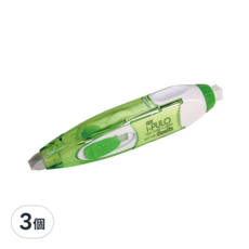 SDI 手牌 i-PULO 雙主修兩用修正帶, 專利推拉式, 透明外殼, 綠色, 3個