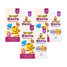리틀스푼 엄마까투리 쫀득고구마 10p, 200g, 3개 3개, 200g