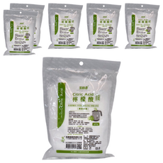 室翲香 檸檬酸, 食品級, 清潔專用, 中和鹼性汙垢, 除霧光亮, 400g袋裝, 6包, 400g
