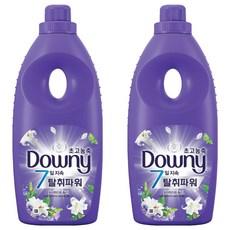 다우니 초고농축 섬유유연제 화이트티와 릴리향 본품, 1L, 2개 1L, 2개