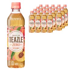 웅진 티즐 제로 피치우롱티, 500ml, 20개