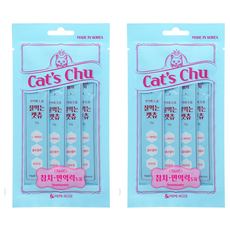 PEPERONI 陪陪肉肉 Cat's Chu 貓泥 深海鮪魚口味 12g x 4p, 韓國製造, 維持免疫力, 深海鮪魚, 48g, 2袋