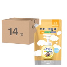 LION 獅王 趣淨 泡泡洗手慕斯補充包, 嬰兒爽身粉香, 200ml, 14包