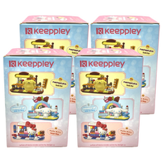 KEEPPLAY 奇妙積木 三麗鷗餐館系列 Hello Kitty 漢堡店 積木盲盒, 4盒